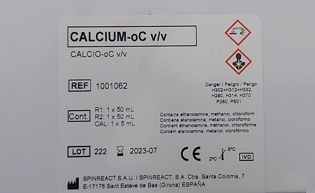 CALCIUM SPINREACT 2*50 ml