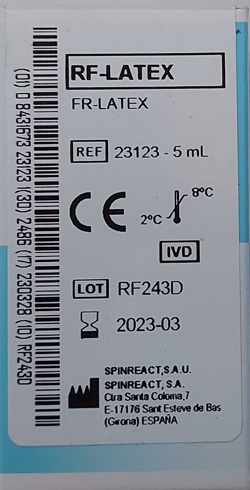 RF LATEX SPINREACT 100T