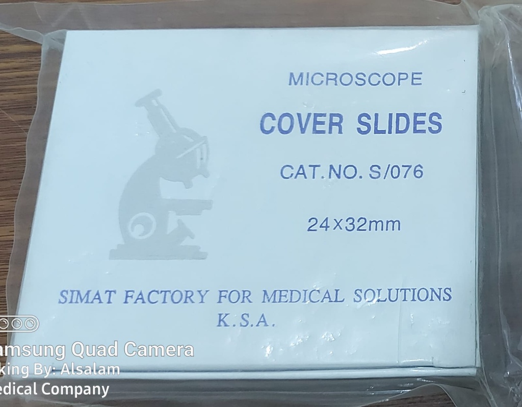 COVER SLIDE GLASS 24*32 K.S.A 600